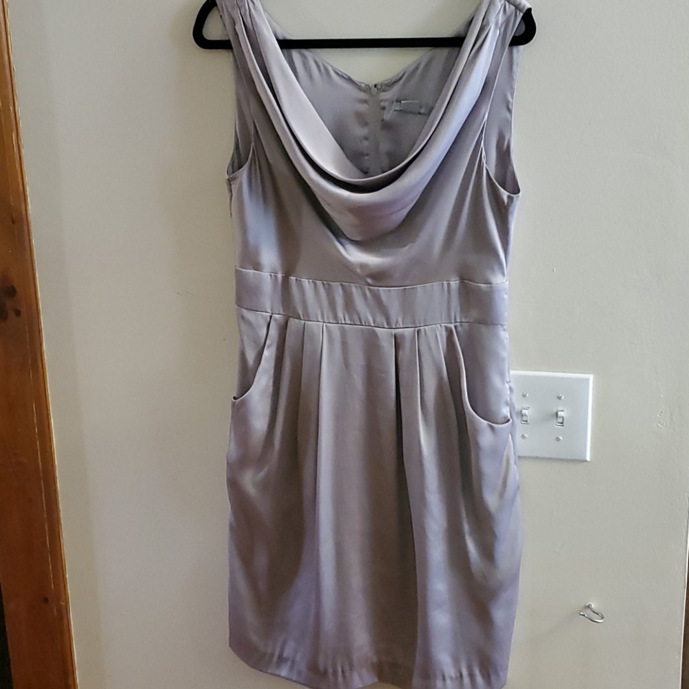 Silver dress, size 12 WITH POCKETS
